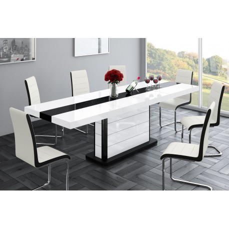 Luxusný rozkladací jedálenský stôl PIANOSA