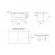 Luxusný rozkladací jedálenský stôl KOLOS 140 /až 338cm/