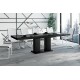 Luxusný rozkladací jedálenský stôl LORENA čierna vysoký lesk