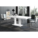 Luxusný rozkladací jedálenský stôl LINOSA LUX biela