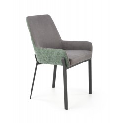 Jedálenská stolička VERONA šedo zelena