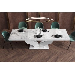 Luxusný rozkladací jedálenský stôl VIVA PRINT DEKOR viac farieb