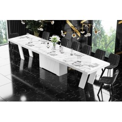 Luxusný rozkladací jedálenský stôl GRANDE MRAMOR /až 412cm/ viac farieb
