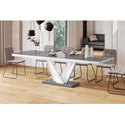 Luxusný rozkladací jedálenský stôl VEGAS MATNÝ viac farieb