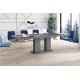 Luxusný rozkladací jedálenský stôl LORENA šedá 