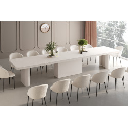 Luxusný rozkladací jedálenský stôl PORTOFINO kašmír MAT