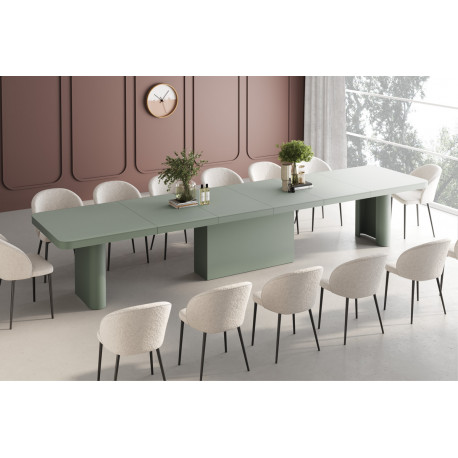 Luxusný rozkladací jedálenský stôl Amore Colore PORTOFINO zelena