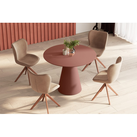 Okrúhly jedálenský stôl Amore Colore PINETO Pastel MAT viac farieb 100x75cm