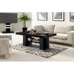 Luxusný rozkladací konferenčný stolík MATERA 2 čierna vysoký lesk