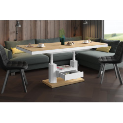 Luxusný rozkladací konferenčný stolík QUADRO MAX drevodekor