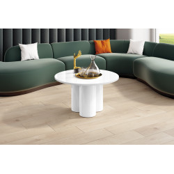 Okrúhly konferenčný stolík RAVEO MINI biela MAT alebo lesk