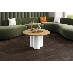 Okrúhly konferenčný stolík RAVEO MINI dub biela