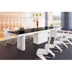 Luxusný rozkladací jedálenský stôl KOLOS 160 LESK /až 412cm/viac farieb